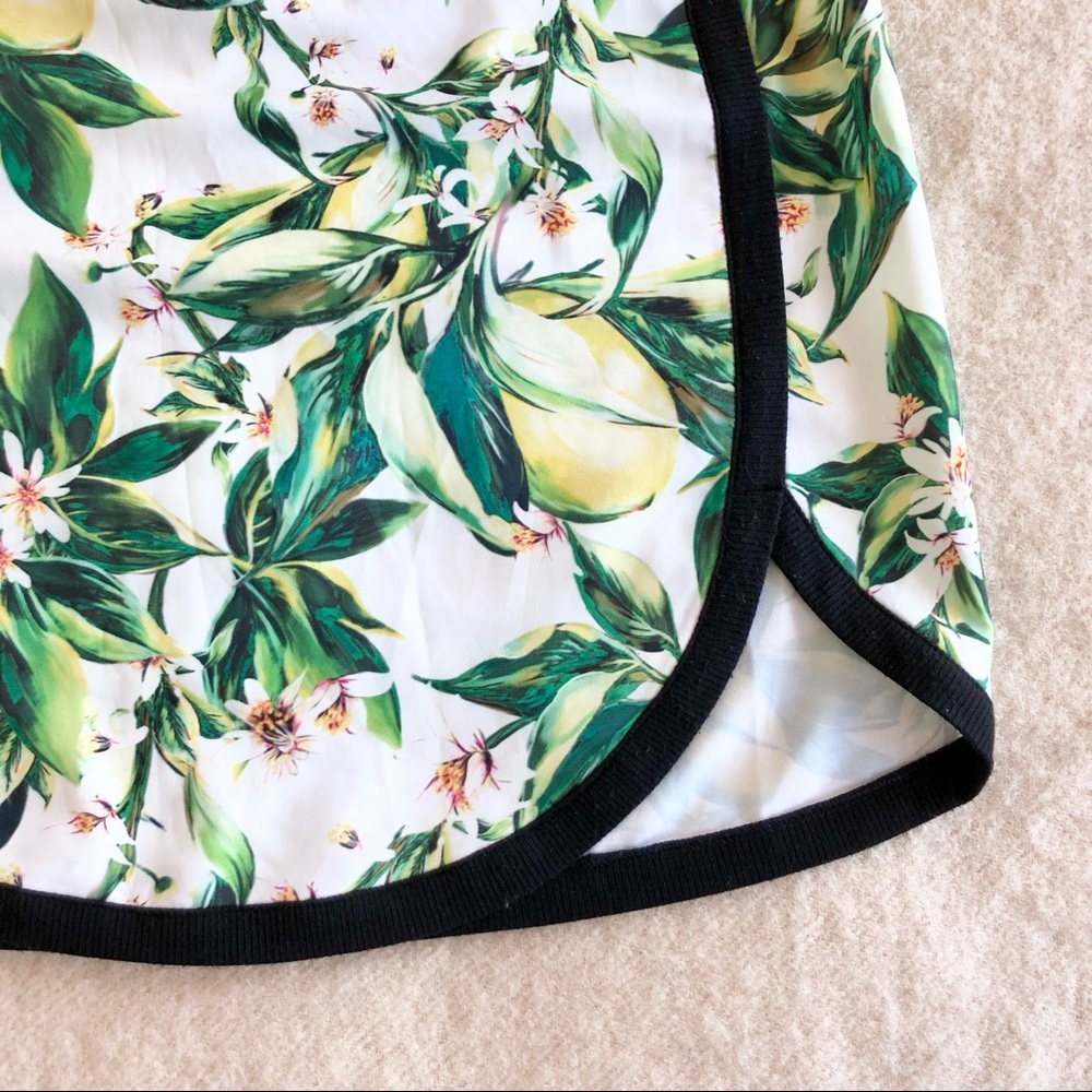 Anntian silk lemon tree print skirt - Picture 4 of 8